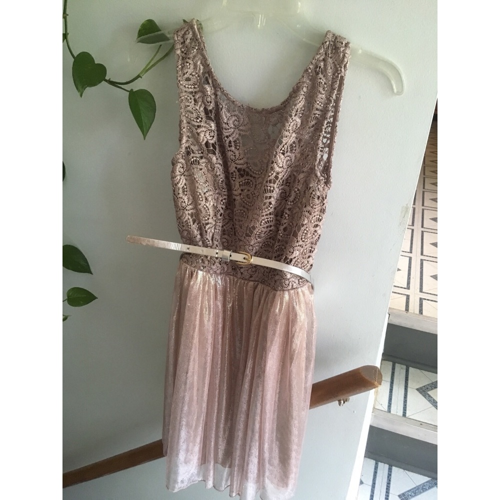 Shimmery Mauve Party Dress